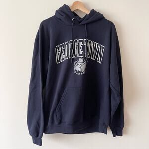 Georgetown University Navy Blue Hoodie Men’s size medium L